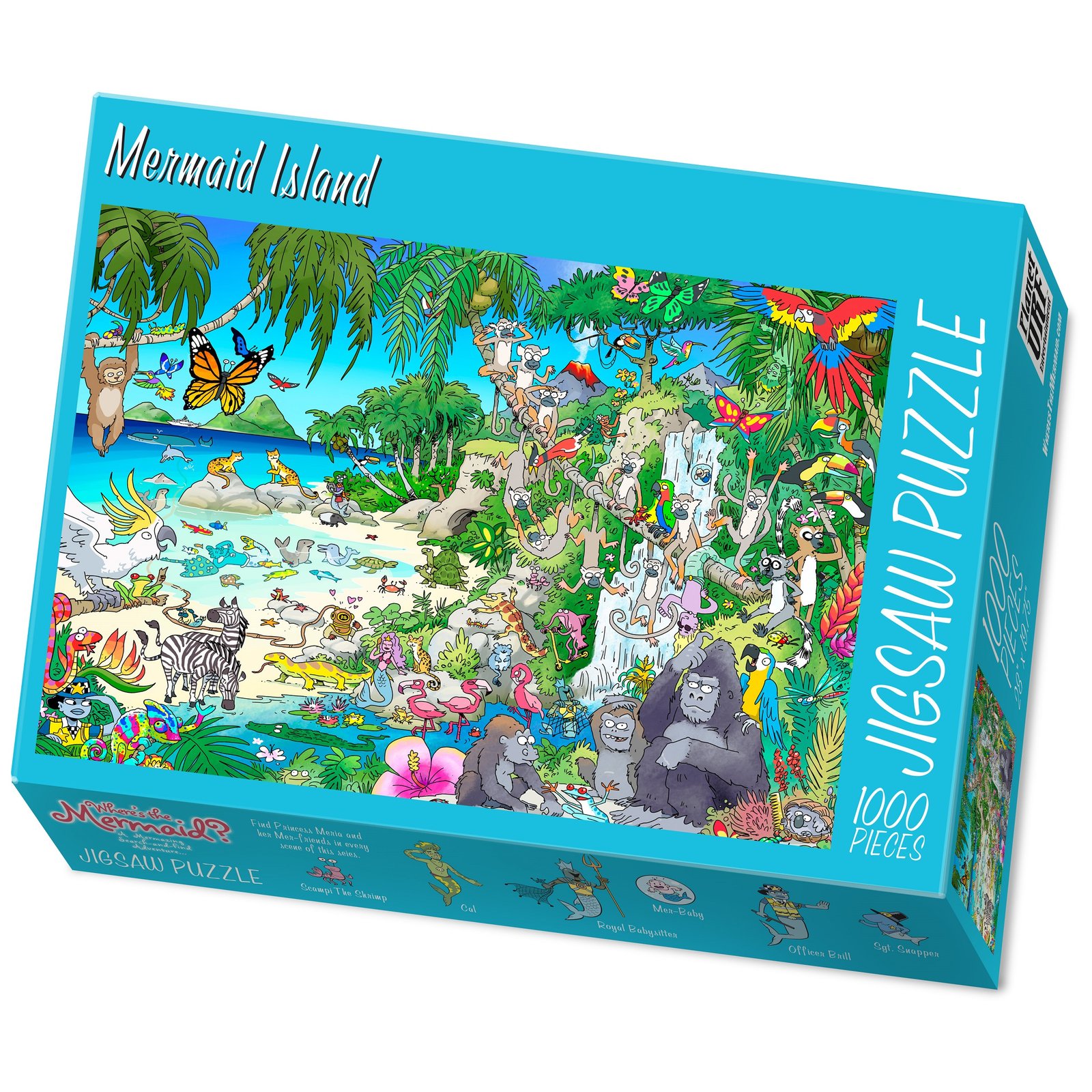 Where's the Mermaid - Paradise Island Premium Jigsaw from CreateJigsawPuzzles.com