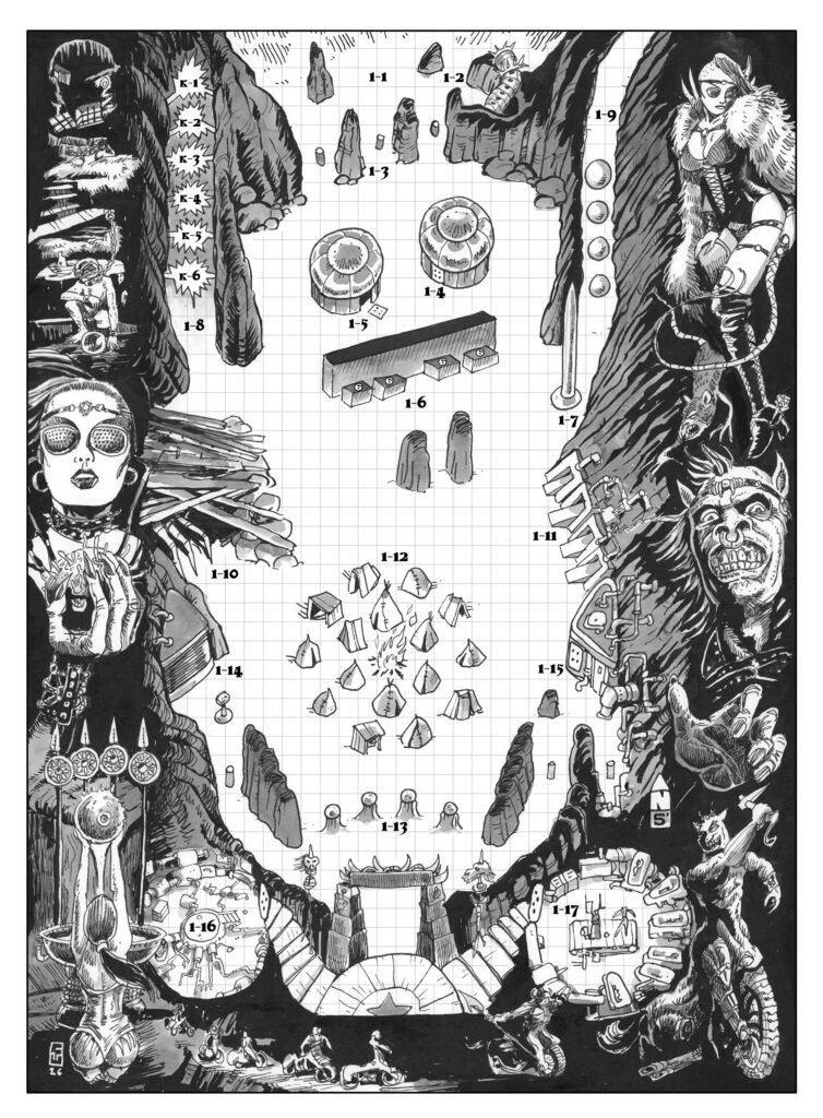 Pinball Crawl Classics Centaur map