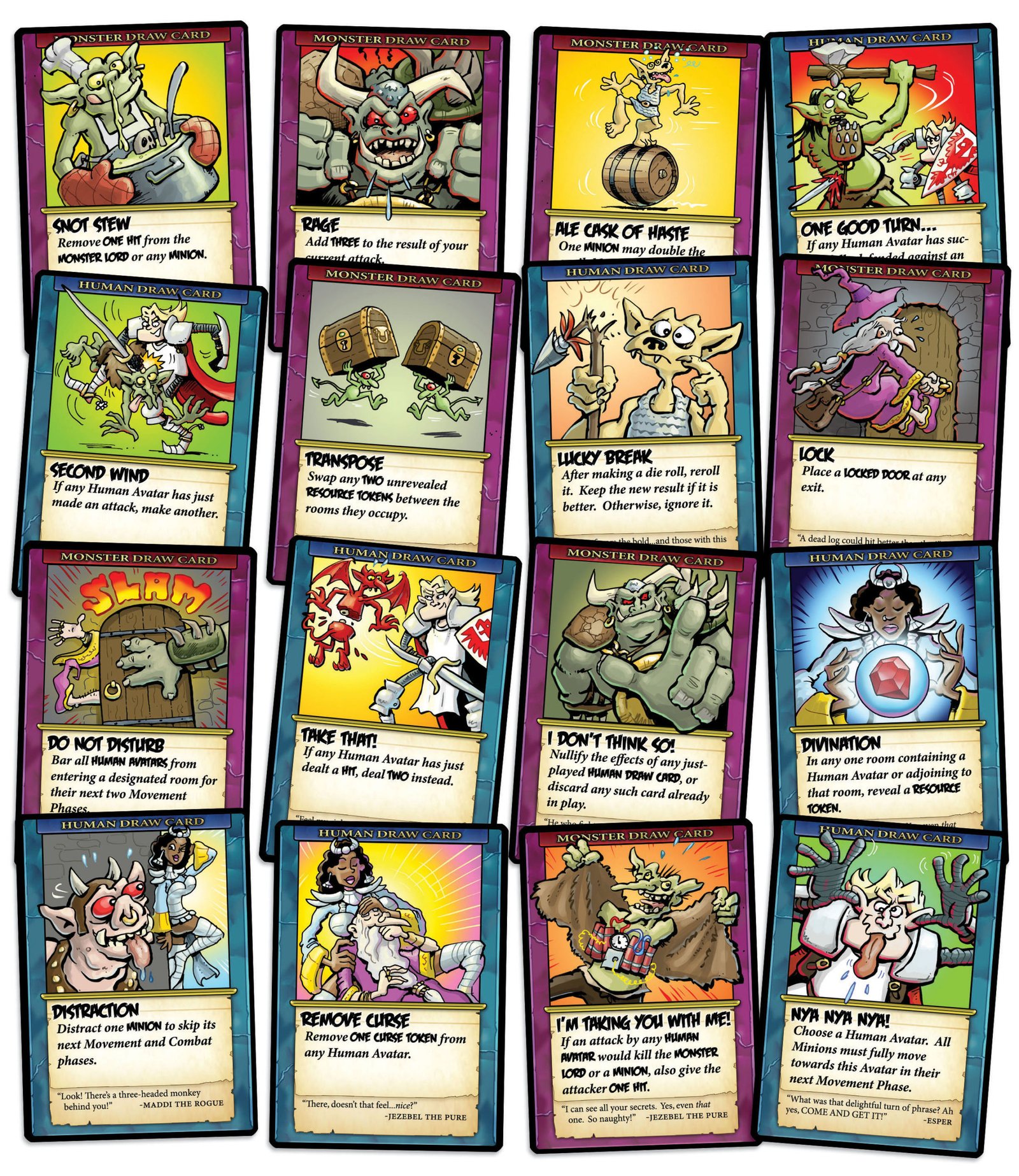 Those Pesky Humans board game cards