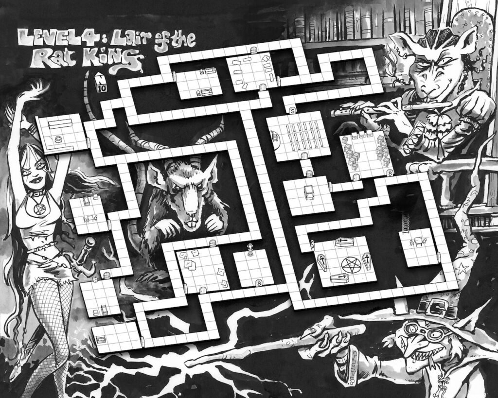 Idylls of the Rat King map for Goodman Games