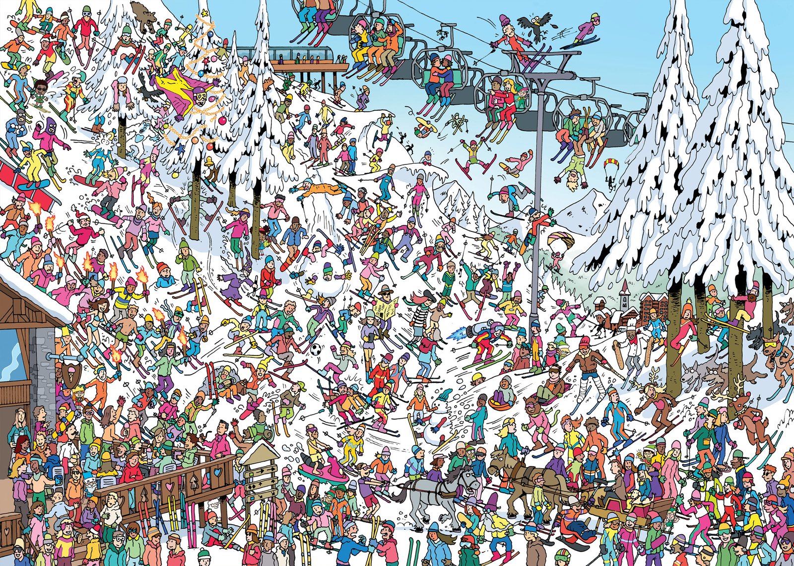 Skiing Stars Jigsaw Puzzle