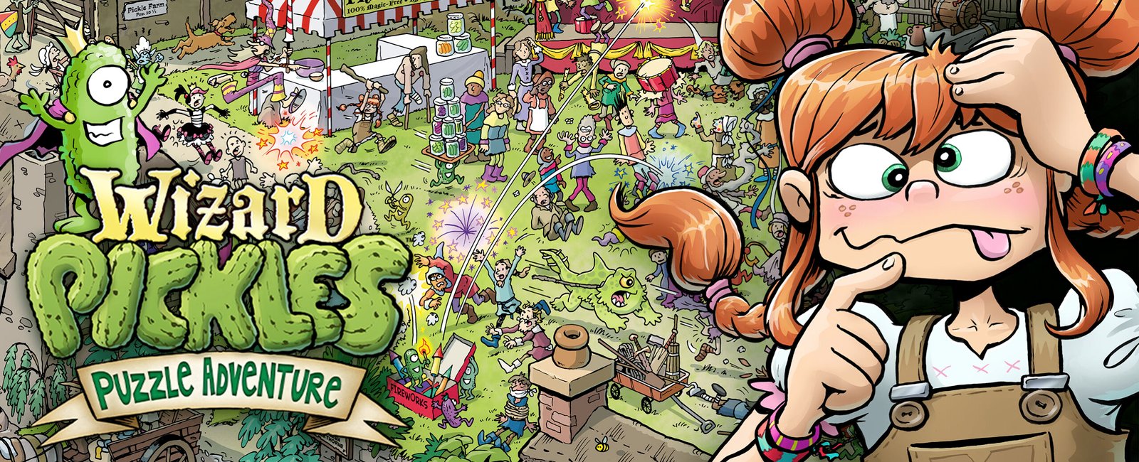 Wizard Pickles children's fantasy puzzle book