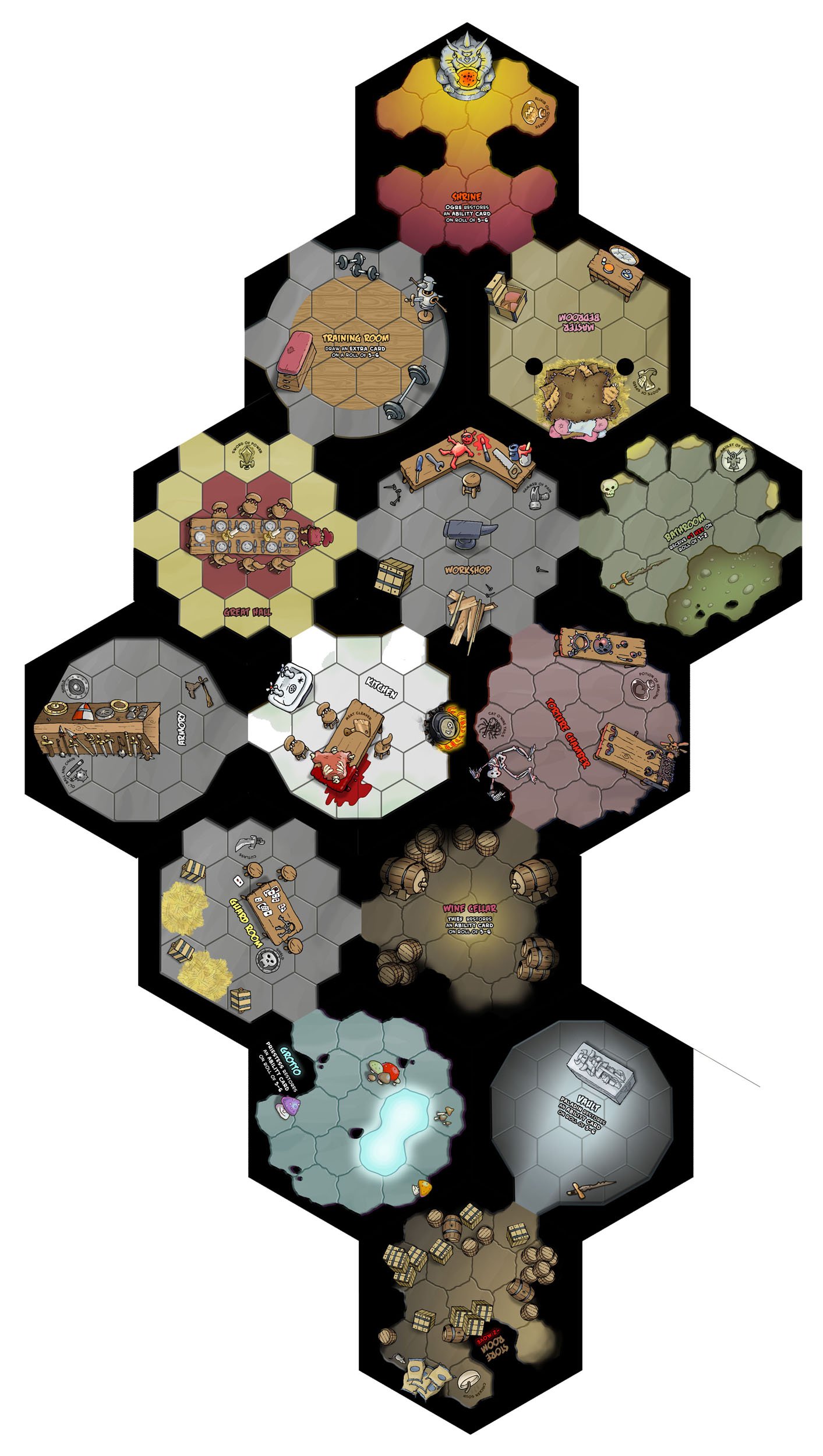 Those Pesky Humans board game room tiles